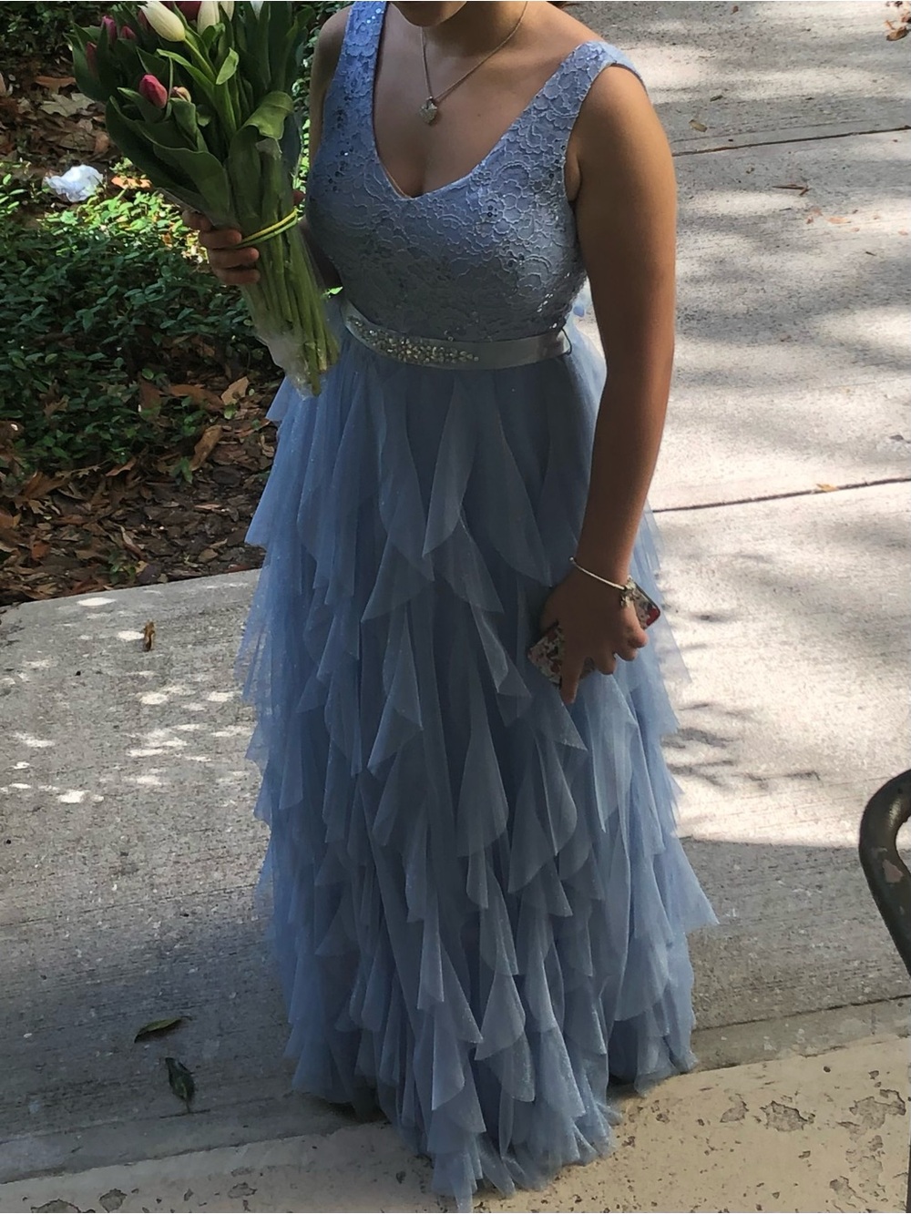 Teeze Me | Blue Formal Prom Glittery Dress | Size 5